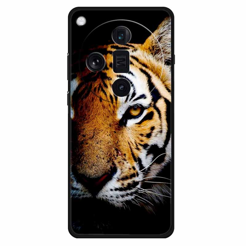 Funda For Oppo Find X7 Ultra Case Find X7 Silicone Space Wolf TPU Soft Phone Cover For OPPO Find X7 Pro/ X7 Ultra Case Cat Coque