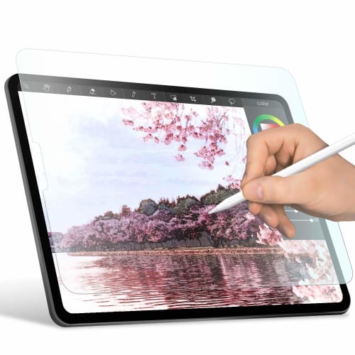 ELECOM iPad Pro 12.9 6th/5/4/3rd Generation (2022/2021/2020/2018) Protective Film, Paper-like Writing Feel, Paper Texture, Anti-reflection, High-quali