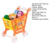 1 Set Kids Trolley Toy Rich Accessories Realistic Bright Color Parent-child Interactive Mini Shopping Cart Play House Toy for Gifts
