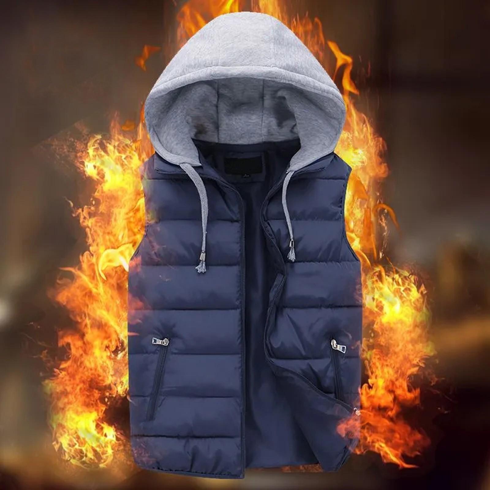 Пара Стиль Мода Сплошной Цвет Карман Молния Хлопок Пальто Жилет Пальто Женщины И Мужчины — фото 4