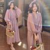 Maternity Spring Dress Fashion Set Baby Doll Dress Spring Autumn High-End Fairy Maternity Dress