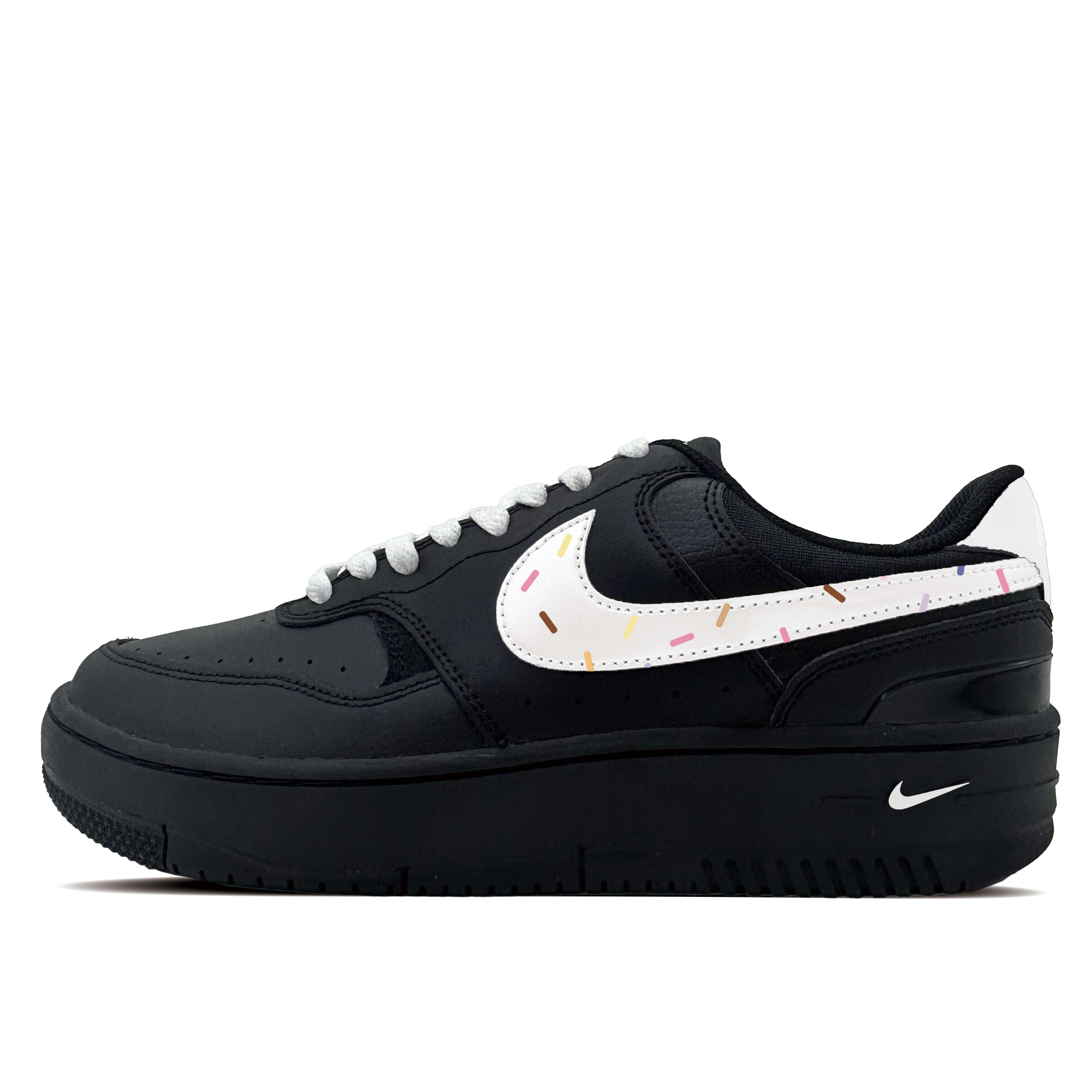

Nike Gamma Force Sugar Bean Synthetic Leather Abrasion Resistant Low top Skateboard Shoes Women s Black HQ1674-001(team-1081) 38.5