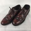 80s Vintage STAFFORD Long Wingtip Leather Business Shoes Brown size 8.5B 25.0-26.0 Men's(USED)