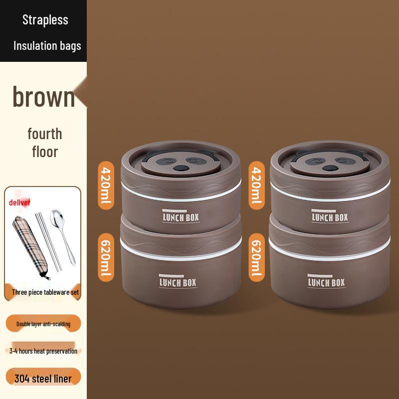 Portable Multi-layer Leak-proof Insulated Bento Lunch Box for Students and Office Workers