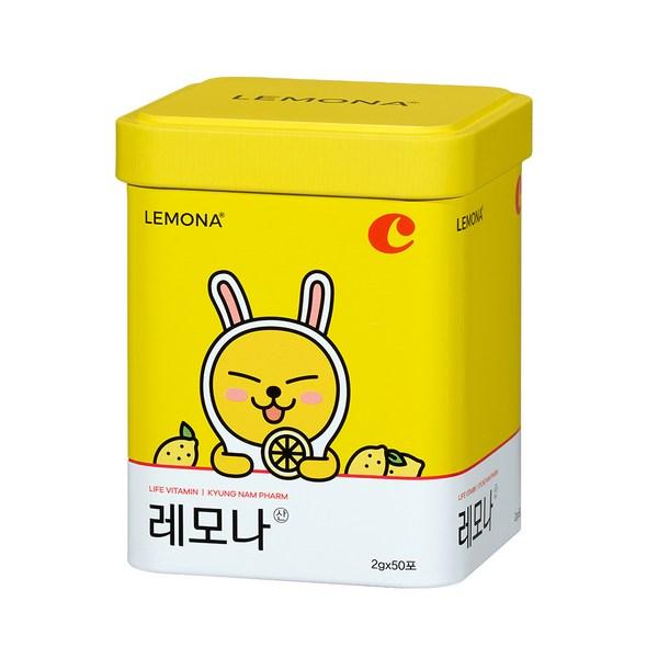 Lemona Kakao Friends Edition tin case random delivery 50p, 100g, 1 piece, Korean essential health food