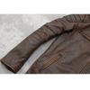 Chinese Size Vintage Red Brown Real Cowhide Genuine Leather Jacket Men Motorcycle Coat Mens Biker Clothes Spring Autumn
