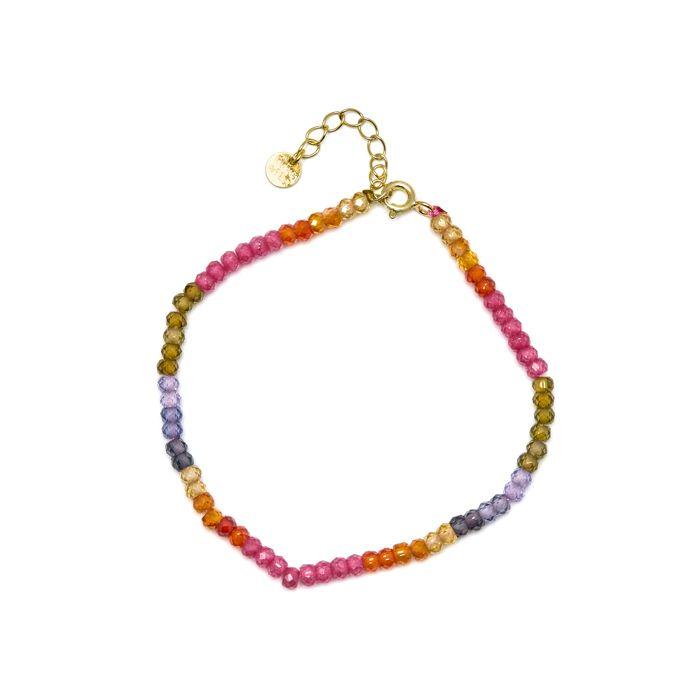 Bracelet - Luxenter - Siran - Argent 925 - Or 18k - Cristaux Multicolores