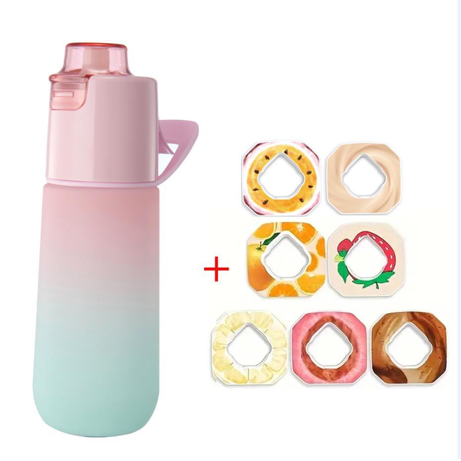 Multi-Flavor Fun Water Bottle for Kids: Fruit-Flavored, Aroma Scent, Spray Feature, Flavor-Changing