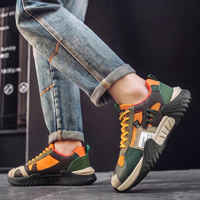 Men 's Casual Four Seasons Fashion  Students Comfortable Sneakers Boys Trending Soft Sole Breathable Shoes