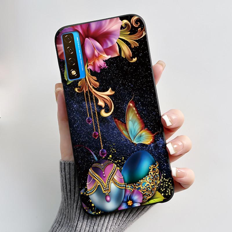 Casing For TCL 20 5G 20L+ 20S 20L Case Aesthetic Cute Cat Astronaut Black Soft Silicone Back Cover For TCL 20 Pro 5G Phone Case