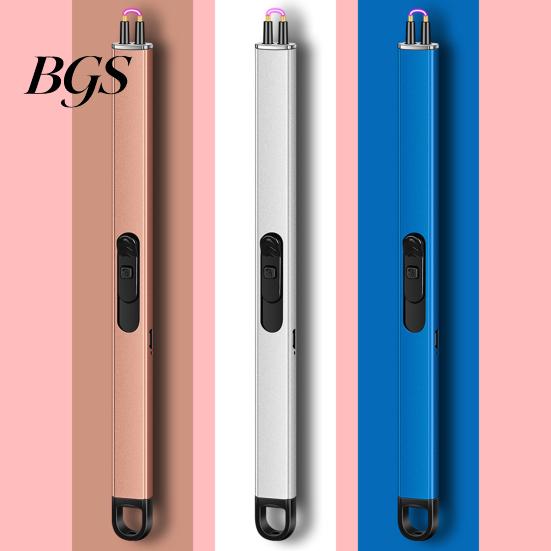 Portable Windproof Igniter 1 Set Electric Long Handle Double Safety Switch USB Charging for Camping Picnic Home Use Safe Ignition Device