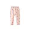 Autumn Leggings, New Spring and Autumn Style, Baby Pink Heart Print Pants, Stylish Little Girls, European and American Style Children's Clothing