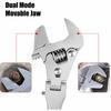 Multifunction 5 In 1 Torque Wrench 10 Inch Adjustable Ratchet Wrench 180 Degree Folding Spanner Household Maintenance Manual Tool