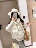 Korean Sweet Polka Dot Fur Collar Women's Winter Down Jacket