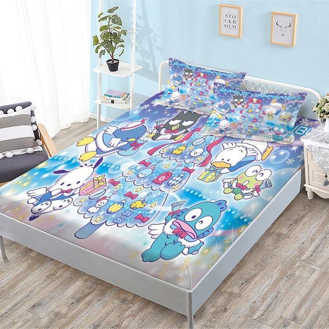 Grinding Mattress All-Inclusive 3D Digital Printing Cartoon Cute Cool Penguin Series Mattress Set