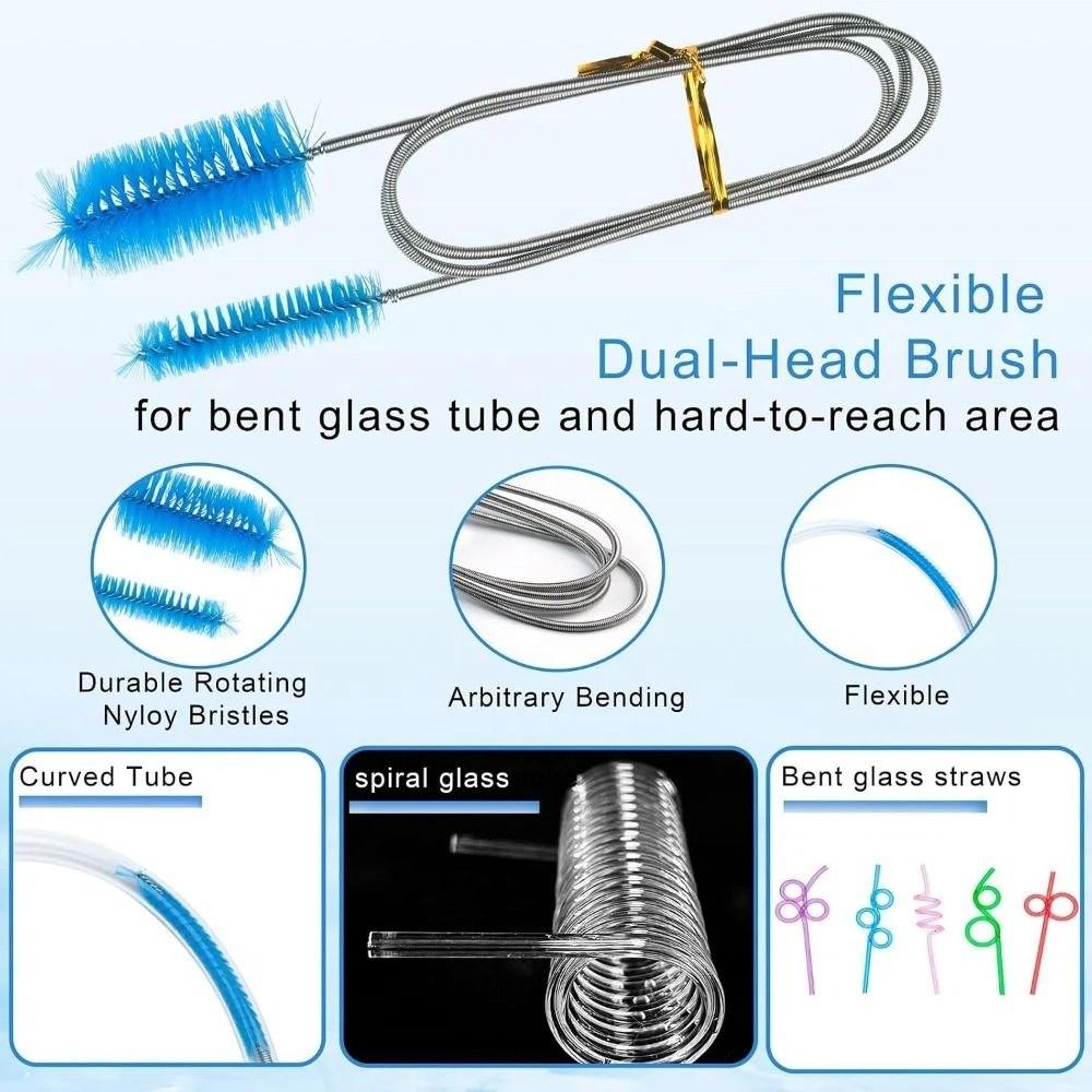 12/13Pcs Dust Removal Bottle Brush Cleaning Set Professional Pipe Brush Set  Sinks Cleaning