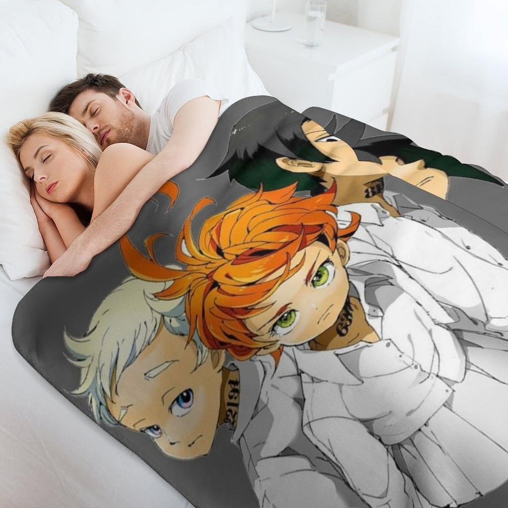 The Promised Neverland Decke Gemütliche Warme Decke für Schlafzimmer Dekoration