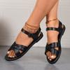 Summer Women's Casual and Comfortable Versatile Woven Beach Sandals for External Wear