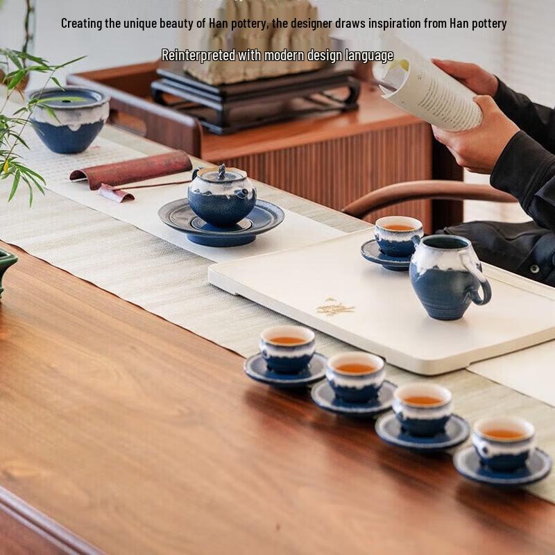 Edenus Han Style Ceramic Kung Fu Tea Set