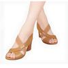Simple medium heel sandals women's summer new fashionable solid color single shoes fish mouth foot thick heel high heel sandals
