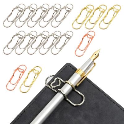 10Pcs Metal Heart Shape Pen Clips Multipurpose Notebook Page Holder for Journal Planner Bookmark And Paper Clip for Students And Professionals