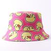 Small Edge Sunshade Bucket Hat Double-sided Basin Hat European and American Personalized Fashion Printed Hat