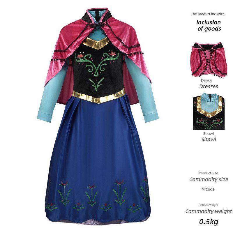 Halloween Rapunzel Purple Long Dress Cosplay Costume Frozen Anna Dress Cosplay Stage Performance Costume Adult Princess Anna XS
