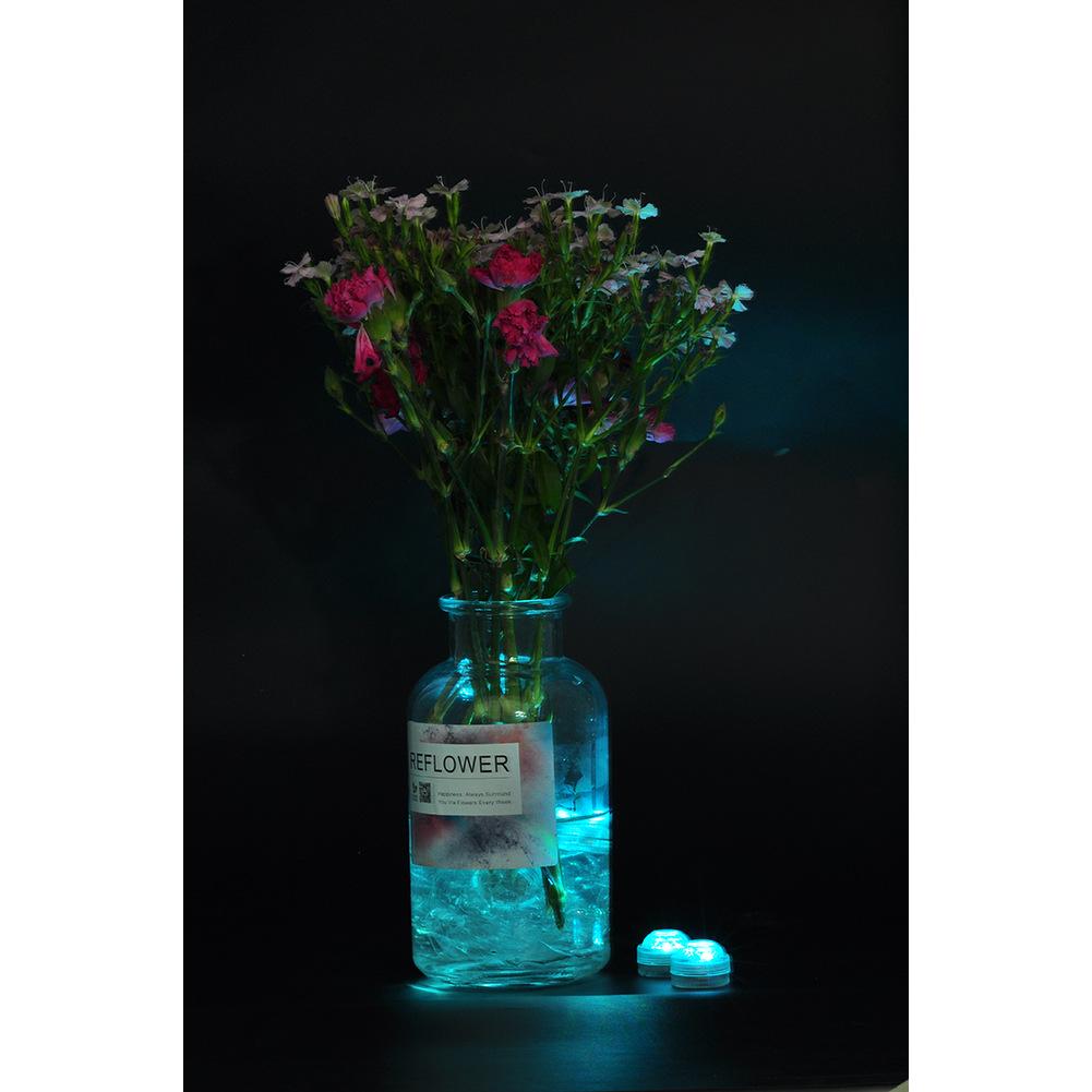 Remote-Control LED Underwater Light Set: 3CM Diamond Rotary, Multi-Color, Waterproof, 12-Pack