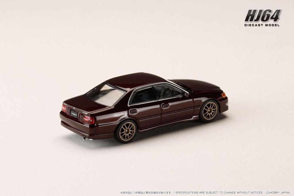 Hobby Japan HJ64 Toyota Chaser Tourer V Early Version JDM STYLE Wheel Purple Finished Model HJ645072AP 1/64 (JZX100) (1996) 10-Spoke