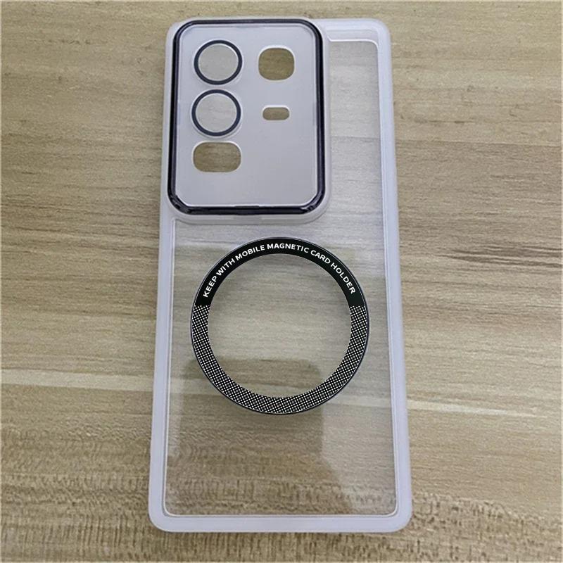 Transparent Magnetic Charging Case For Infinix Note 50 Pro Plus 50S 50X 40 Pro Plus 4G 5G Lens Camera Protect TPU Silicone Cover