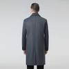 New Men's Woolen Coat Middle-aged Dad Autumn and Winter Removable Down Liner Long Woolen Windbreaker