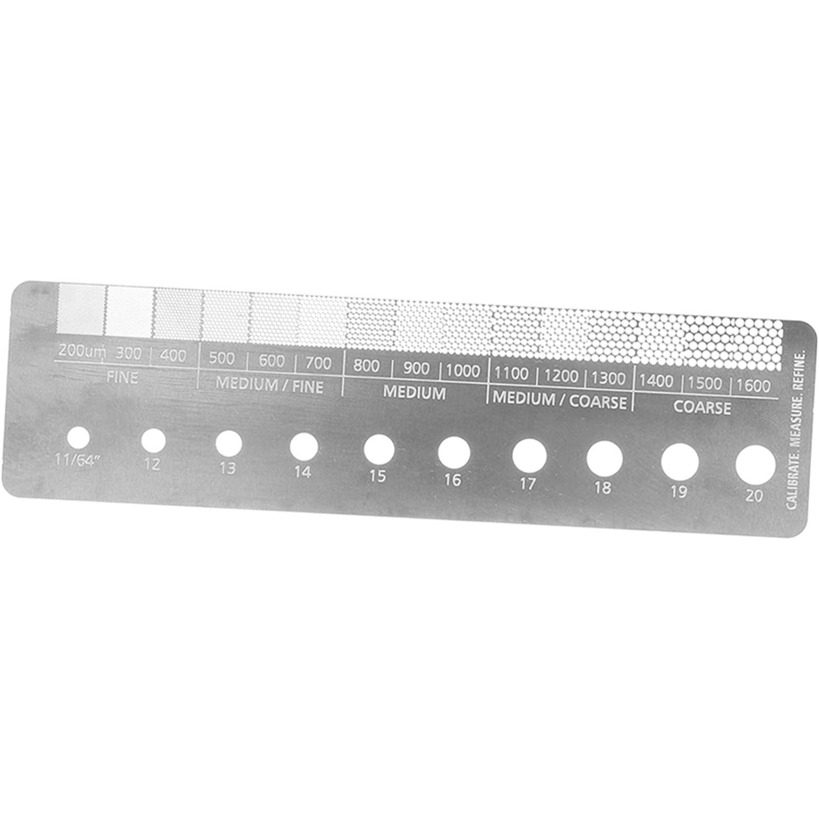 

Coffee Measuring Ruler Coffee Grind Size Ruler Stainless Steel Material Coffee Bean Grinder Accessories Measuring Tools