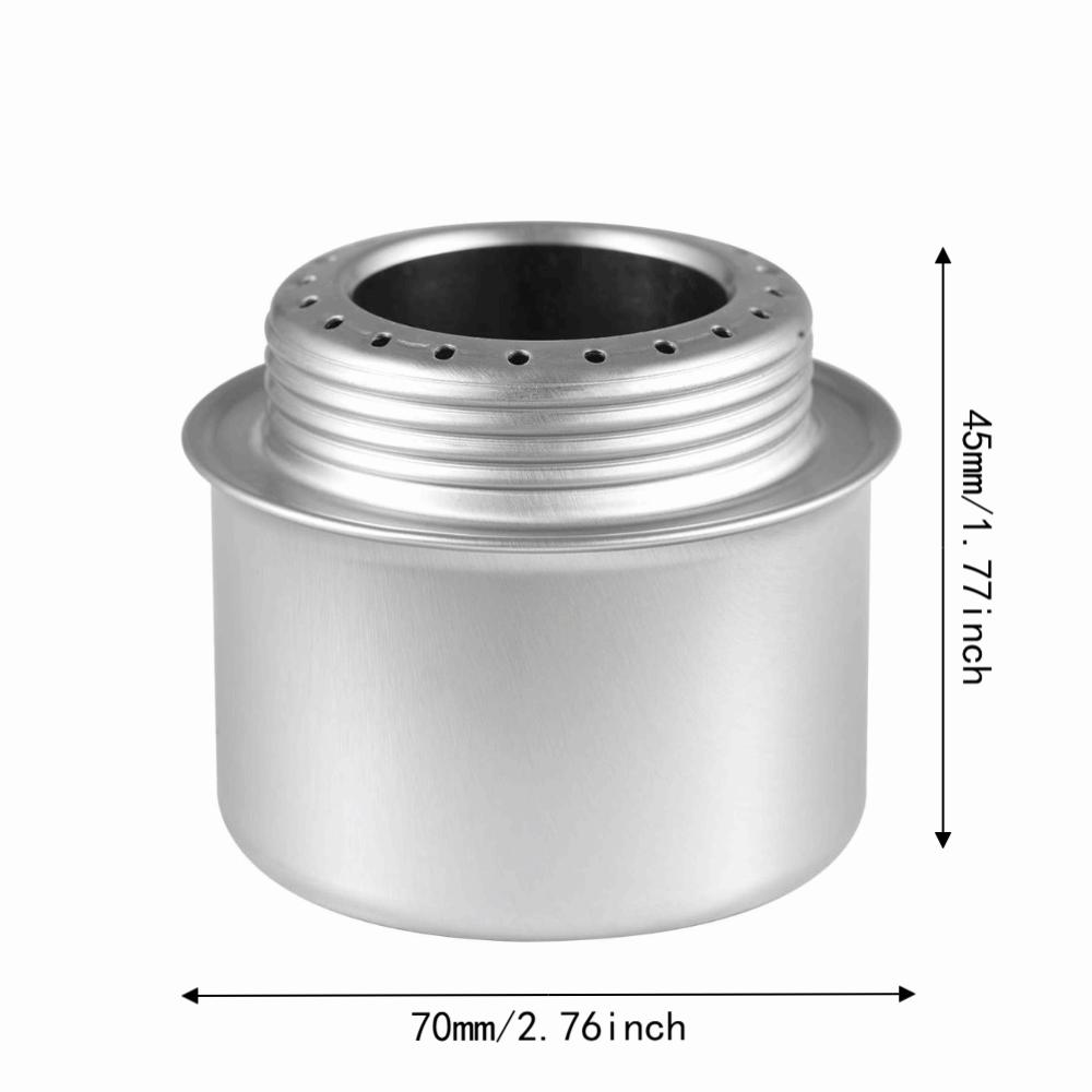 Lightweight Mini Alcohol Stove With Lid Backpacking Burner Mini Outdoor Cooking Stove  BBQ