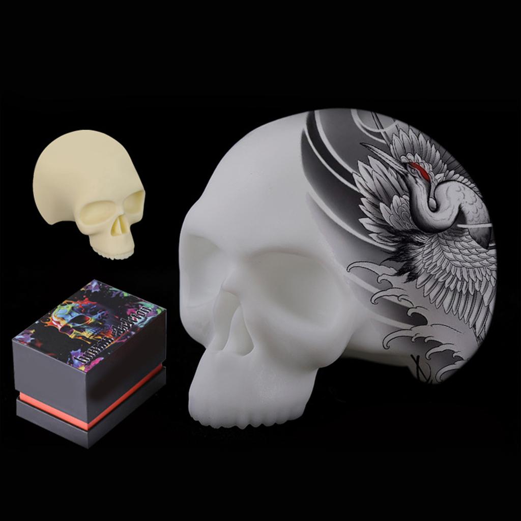Tattoozubehör aus Silikon, Totenkopf-Tattoo-Silikon, Übungsmodellzubehör für Anfänger, Make-up-Zubehör, Dekorationen