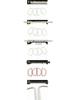 Luxgen U6/Uyu6 Stainless Steel Interior Door Handle Decoration Ring.