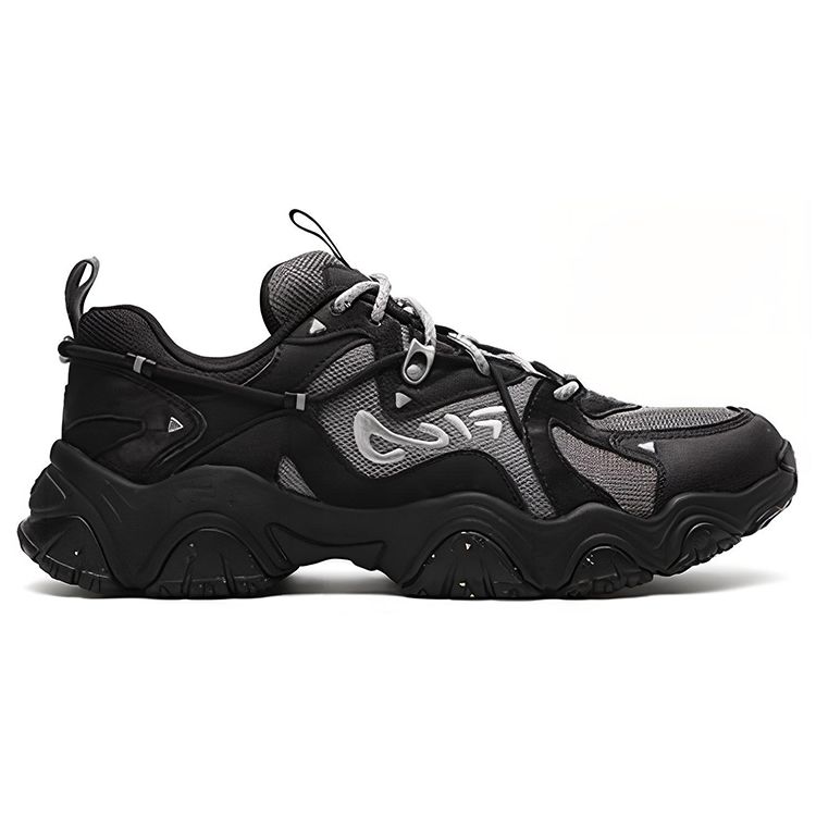Fila Fluid 4 Comfortable Versatile Low-Top Casual Shoes Men Sneakers Black Gray F12M342107AQA