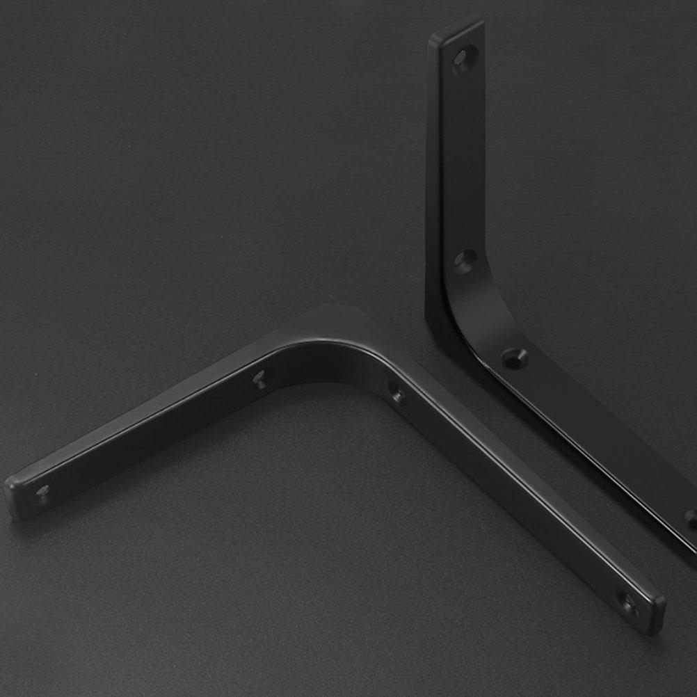 2Sets Industrial Style Wall Shelf Bracket Heavy Duty Shelf Supports for Floating Shelves Bookshelf Accessories Storage Rack