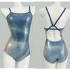 Glorious Stone Flash Maillot de bain de course professionnel une pièce Bas échancré Sac Hanches Moulant Coussinet de poitrine Piscine