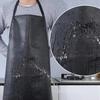 Black Cooking Chef Apron PVC Work Apron Soft Aquatic Butchery Food Apron