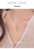 Cui Yan S925 Sterling Silver Korean Bow Pearl Necklace - 2025 Trendy Sweet Clavicle Chain for Women