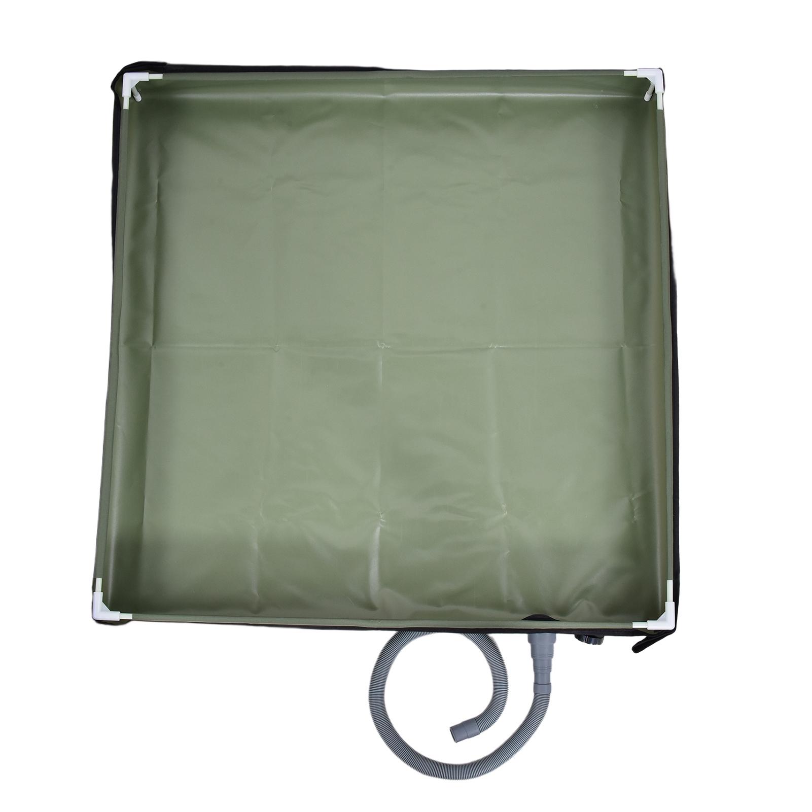 

Foldable Shower Base Outdoor Camping Shower Tray Waterproof Drainage Basin Tent Floor and Pet Washing Mat