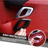 Jimen Fit for Dodge Challenger 2015-2023, 4PCS Inner Door Handle Cover & Window Lift Switch Panel Trim (Carbon Fiber)