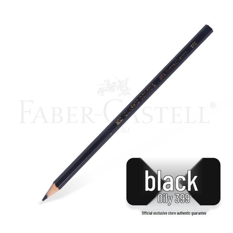 Faber-Castell Art Oil-Based Colored Pencils Set - Red, White, Black, and 60 Single and Complementary Colors.