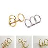 1X Metal Notebook Loose Leaf Binder Binder Ring Snap Album Split Hinged Keyring