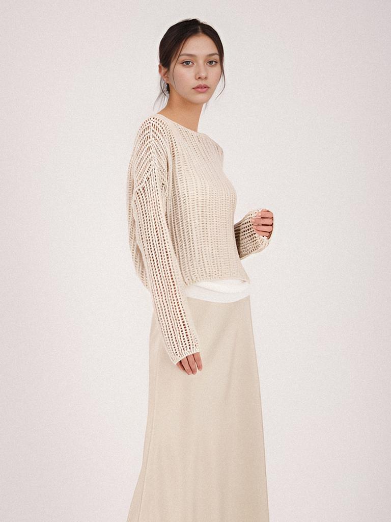 ACUD Cotton Mesh Knit _Ivory