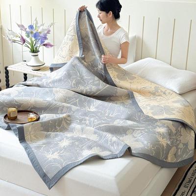 Brangdy Knitted Jacquard Gauze Summer Blanket