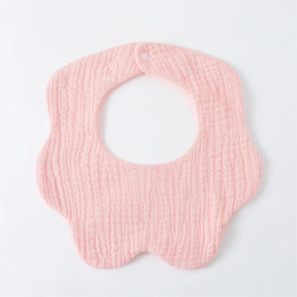 6 Lagen Baumwolle Baby Lätzchen Mullblume Baby Fütterungslätzchen Verdicktes Säugling Speicheltuch Weiches Spucktuch für Neugeborene Kinder Lätzchen