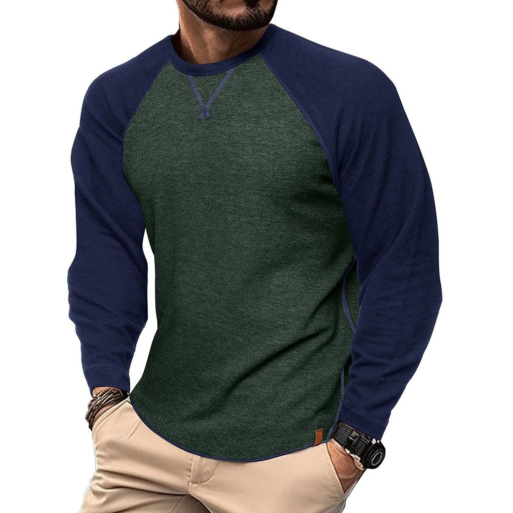 Plus Size Men's Long Sleeve T-shirt European And American Men's Shirt Top