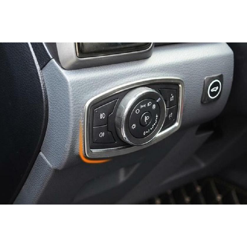 1PC For Ford Ranger 2015- Function Control Button Frame Trim Silver Titanium