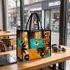 Sunflower Print Tote Bag Fashion Large Capacity Casual Daily Portable Handbag for Women Outdoor Use